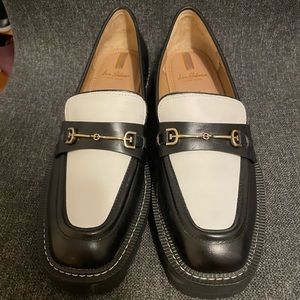 Sam Edelman Black and White Loafers